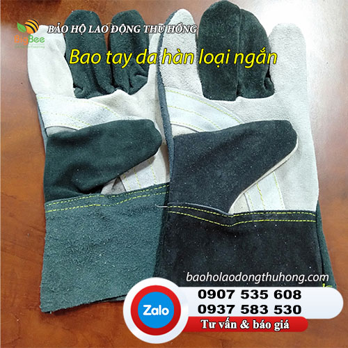 Bao tay da hàn loại tay ngắn cho thợ hàn Bao tay da hàn loại tay ngắn 01