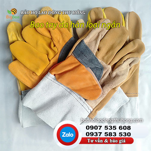 Bao tay da hàn loại tay ngắn phối nhiều màu đẹp mắt Bao tay da hàn loại tay ngắn 03