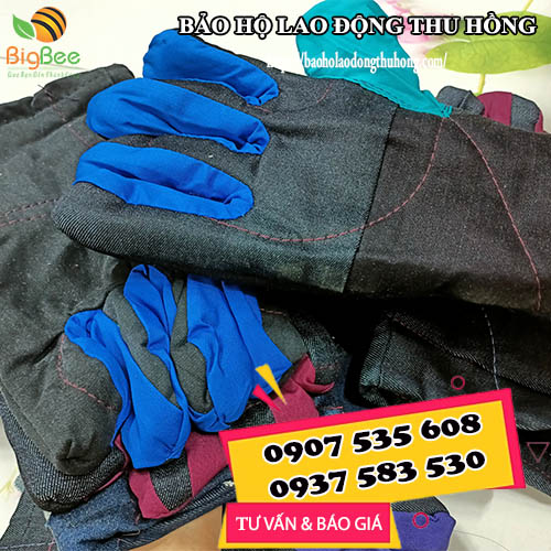 Bao tay jean chịu nhiệt giá rẻ cho người lao động