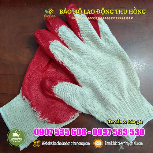 bao tay len nhúng nhựa 60g bao tay len nhúng nhựa 60g