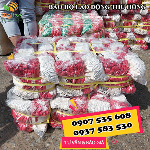 bao tay len nhúng nhựa đỏ bhld