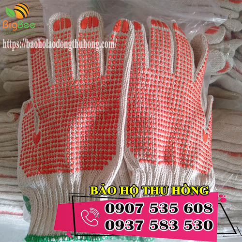 bao tay len phủ hạt nhựa bảo hộ lao động