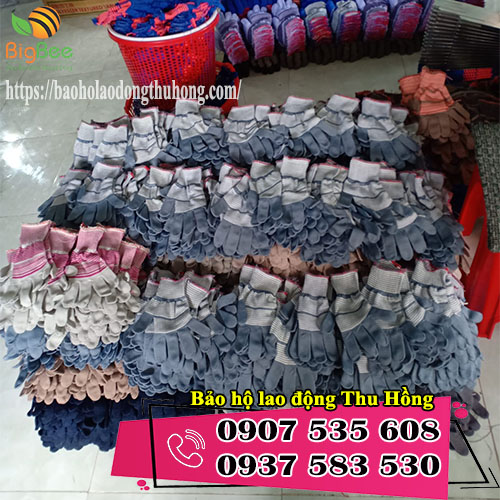 bao tay len sợi poly bảo hộ nhiều màu