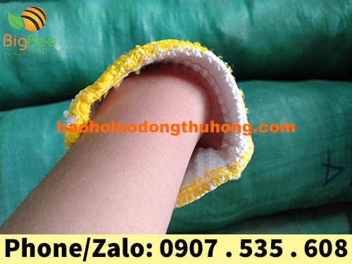 bao tay len trắng sợi poly mềm mịn bền chắc