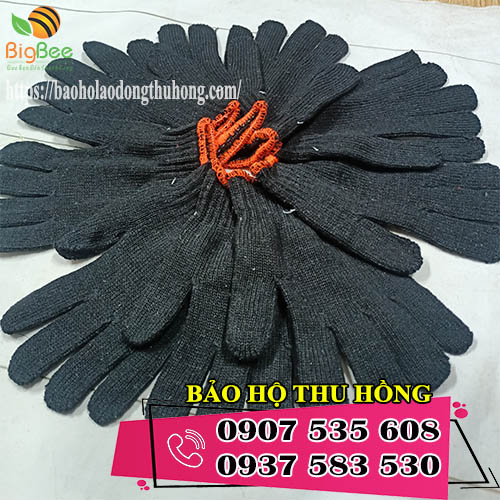 bao tay len xám đen 80g giá rẻ cho công nhân