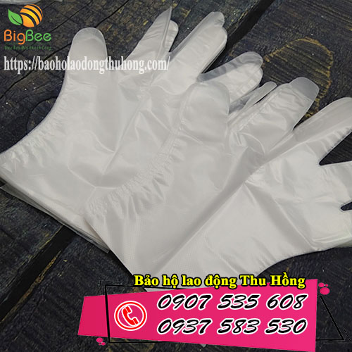 bao tay nilon thực phẩm dùng 1 lần