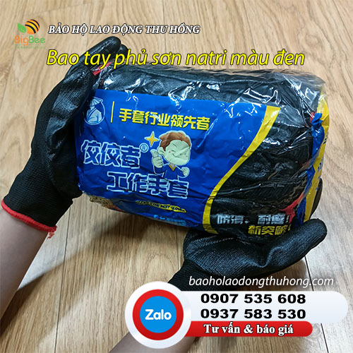 Bao tay phủ bàn Nitrile đen bám siêu dính Bao tay phủ bàn Nitrile đen bám siêu dính