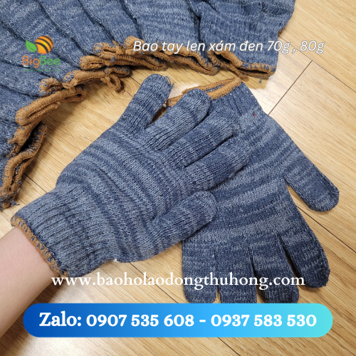 Bao tay sợi len xám đen bền đẹp, chất lượng cho công nhân TPHCM Bao tay sợi len xám đen bền đẹp, chất lượng cho công nhân TPHCM