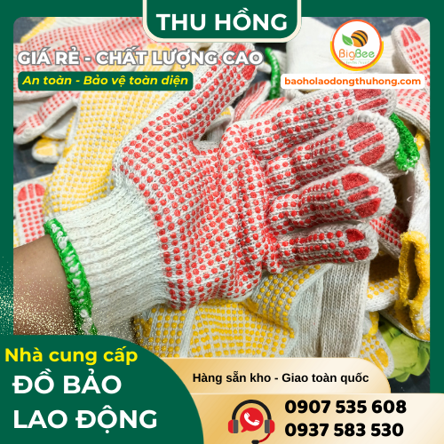 Bao tay sợi phủ hạt nhựa cao cấp bền bỉ vượt trội Bao tay sợi phủ hạt nhựa cao cấp bền bỉ vượt trội