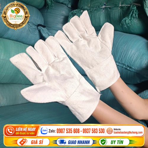 Bao tay vải bạt số 9 bền chắc , dễ sử dụng Bao tay vải bạt số 9 bền chắc , dễ sử dụng