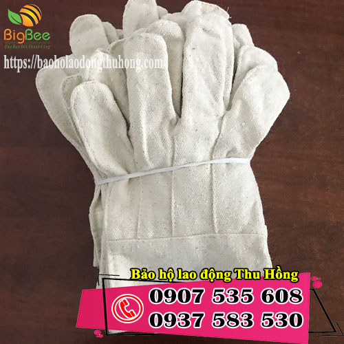 bao tay vải bạt trắng sản xuất tại xưởng