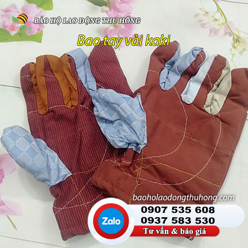 Bao tay vải kaki dày hay còn gọi là bao tay vải mập Bao tay vải kaki dày 2 lớp nhiều màu đẹp 01