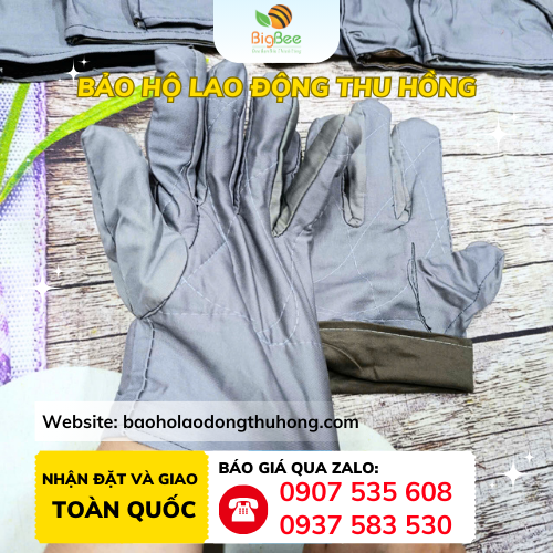 Bao tay vải mập Bao tay vải mập may lót bên trong dày dặn