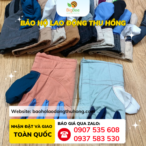 Bao tay vải mập Bao tay vải mập nhiều màu đa dạng