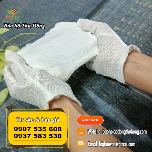 Bao tay vải PE xỏ ngón mềm mịn cho tay Bao tay vải PE xỏ ngón mềm mịn cho tay