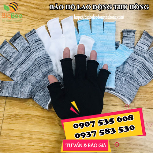 bao tay vải thun cắt ngón bao tay vải thun cắt ngón 1