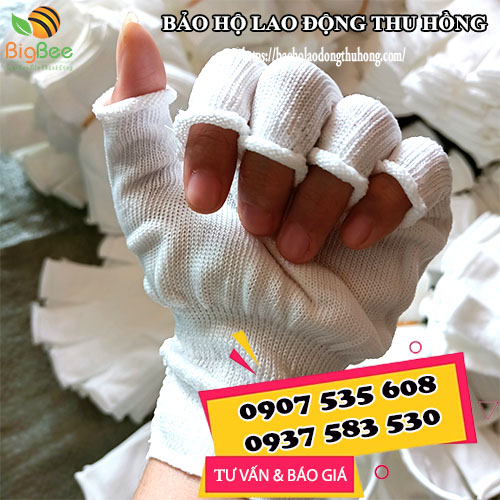 bao tay vải thun cắt ngón siêu co giãn bao tay vải thun cắt ngón siêu co giãn