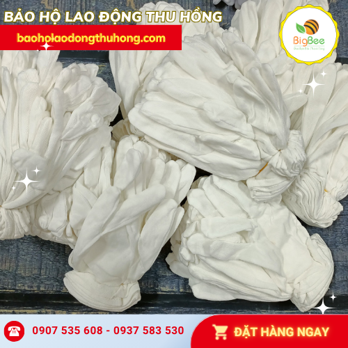 Bao tay vải thun L+2 đóng cục 10 đôi Bao tay vải thun L+2 đóng cục 10 đôi