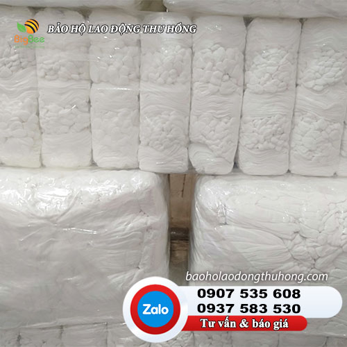 Bao tay vải thun màu trắng L+2 mềm mại, mỏng mịn Bao tay vải thun màu trắng L+2 mềm mại, mỏng mịn