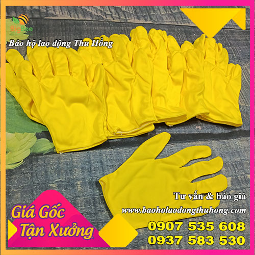 Bao tay vải thun T9 vàng
