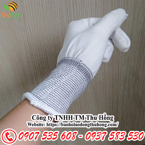 bao tay vải thun trắng co giãn