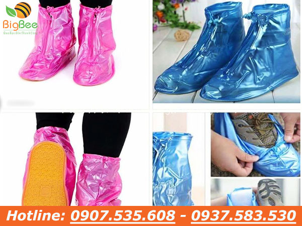 bỏ sỉ bọc giày đi mưa nhựa cổ thấp chống nước TPHCM