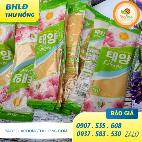 Bỏ sỉ găng tay cao su mặt trời giá sỉ rẻ đủ size tại Thu Hồng Bỏ sỉ găng tay cao su mặt trời giá sỉ rẻ đủ size S M L