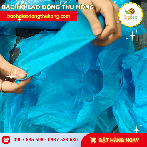 Bọc giày phòng sạch vải PP ít xơ Bọc giày phòng sạch vải PP ít xơ