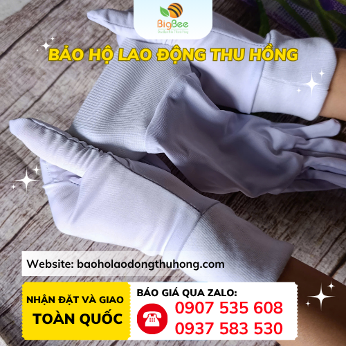 Găng tay thun lạnh bo cổ tay Chi tiết cổ tay của găng tay thun lạnh bo cổ tay