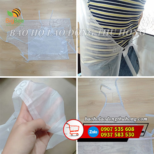 Chi tiết tạp dề nhựa trong suốt Chi tiết tạp dề nhựa trong suốt