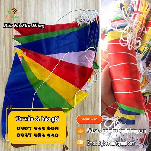 Cờ dây tam giác nhiều màu nổi bật Cờ dây tam giác nhiều màu nổi bật