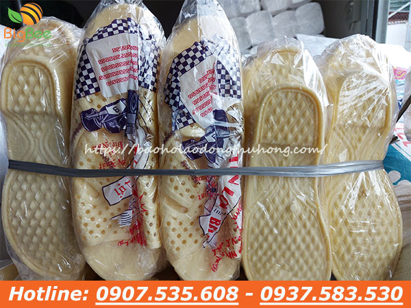 Cơ sở chuyên sỉ dép nhựa tổ ong màu kem giá xưởng