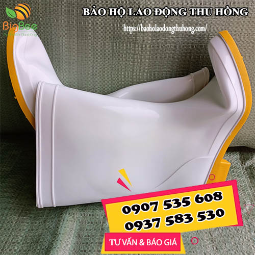 cơ sở cung cấp ủng cao su trắng đế vàng TGP chính hãng