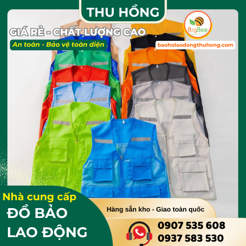 Cung cấp áo gile túi hộp phản quang cho công nhân lao động toàn quốc Cung cấp áo gile túi hộp phản quang cho công nhân lao động toàn quốc