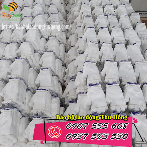 cung cấp bao tay len sợi poly trắng 40g, 50g, 60g, 70g giá sỉ rẻ