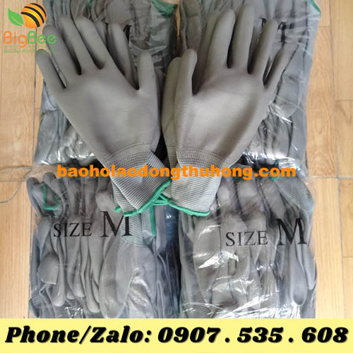Thu Hồng chuyên cung cấp găng tay phủ PU bàn xám chính hãng Việt Nam