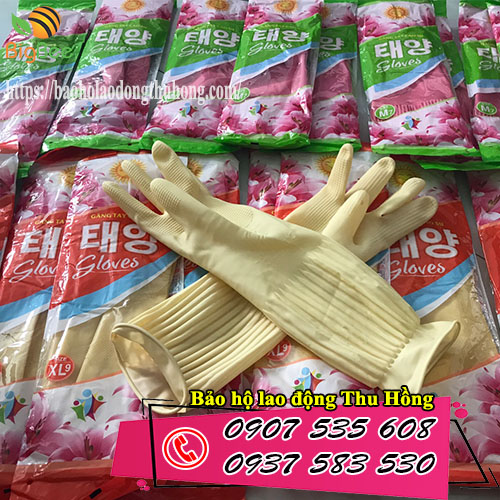 Cung cấp sỉ rẻ găng tay cao su Hàn Quốc siêu dai siêu bền