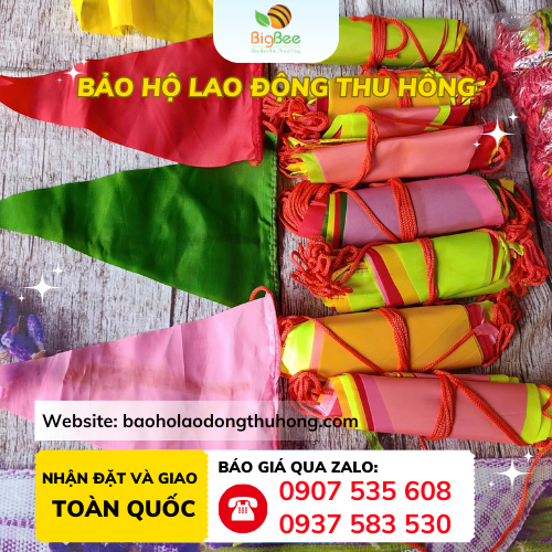 Cuộn 30 lá cờ dây tam giác treo trang trí ngoài trời đủ màu đẹp