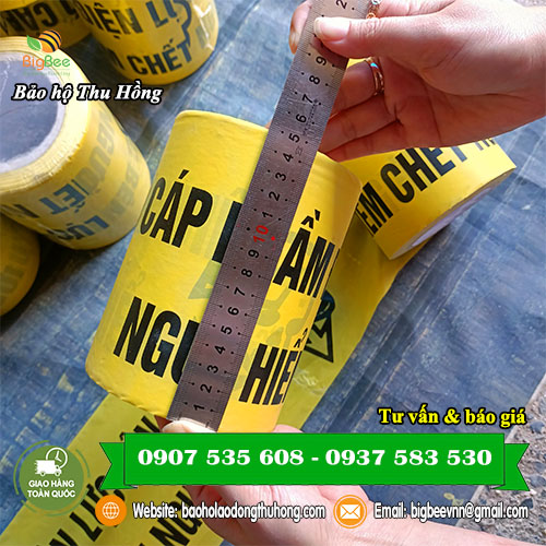 cuộn băng cảnh báo cáp ngầm loại tốt khổ 15cm
