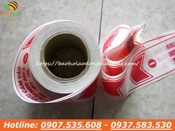 cuộn dây cảnh báo nguy hiểm dài 100m, rộng 8cm