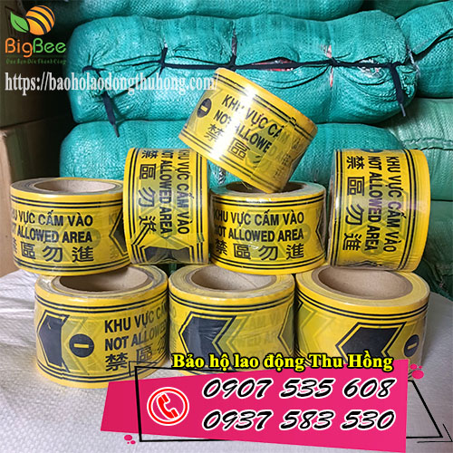 Cuộn dây cảnh báo nguy hiểm vàng đen