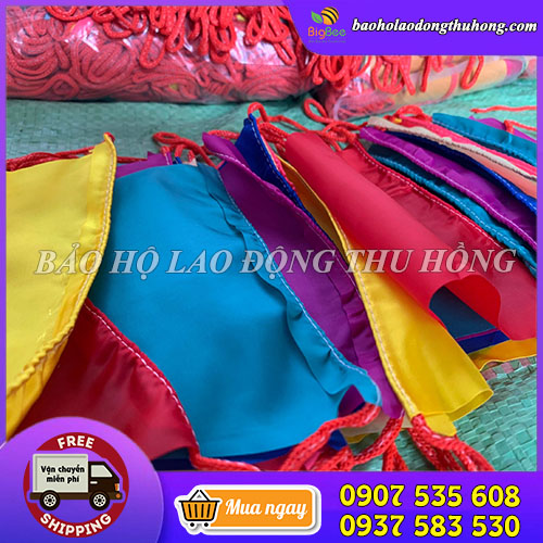 Cuộn dây lá cờ tam giác 10m mix nhiều màu Cuộn dây lá cờ tam giác 10m mix nhiều màu