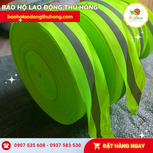 Cuộn dây phản quang 5cm chất liệu không thấm nước Cuộn dây phản quang 5cm chất liệu không thấm nước