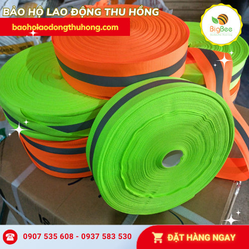 Cuộn dây phản quang 5cm đủ màu đẹp Cuộn dây phản quang 5cm đủ màu đẹp