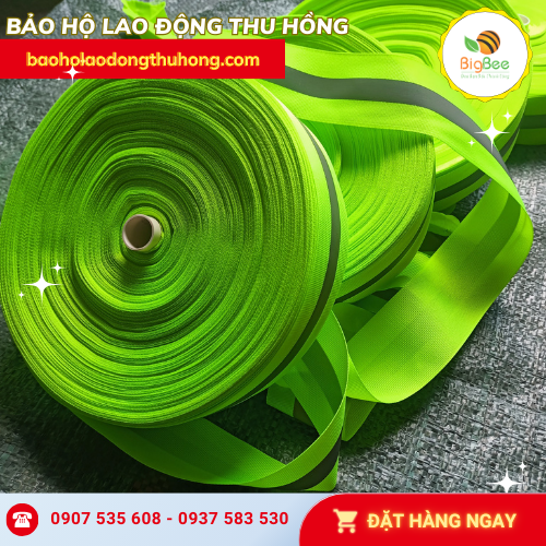 Cuộn dây phản quang 5cm may đồ bảo hộ Cuộn dây phản quang 5cm may đồ bảo hộ
