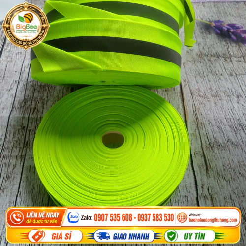 Cuộn dây phản quang vải dài 100m Cuộn dây phản quang vải dài 100m