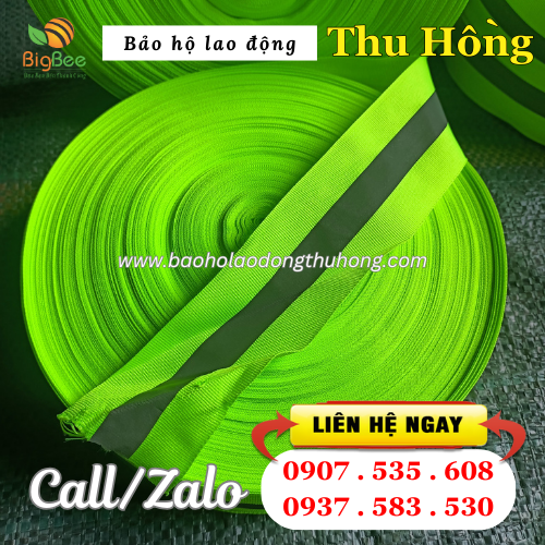 Cuộn dây phản quang vải sọc xám Cuộn dây phản quang vải sọc xám