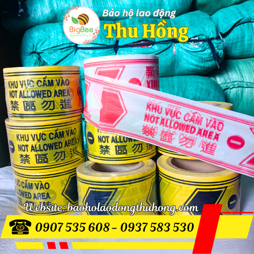 Cuộn rào chắn cấm vào 1 lớp in một mặt Cuộn rào chắn cấm vào 1 lớp in một mặt