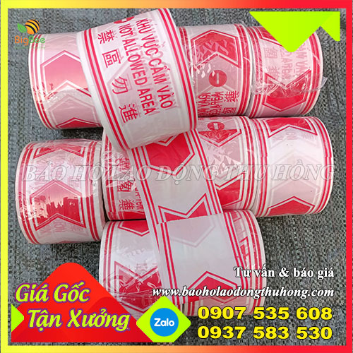 Cuộn rào công trình khổ 8cm Cuộn rào công trình khổ 8cm
