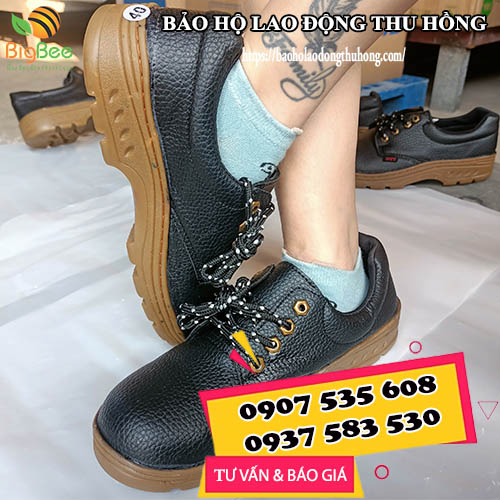 Giày bảo hộ đế kếp NTT làm từ da công nghiệp cao cấp Đặc điểm nổi bật của giày bảo hộ đế kếp NTT